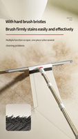 KOOCCA – Balai magique pour sols et fenêtres, raclette à eau avec brosse pour le nettoyage domestique