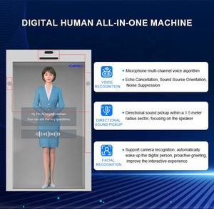 AIIA Boîte d'hologramme 3D Vitrine LCD transparente de 10.1 pouces avec écran tactile infrarouge Affichage publicitaire intérieur pour ascenseur - Product Image 5