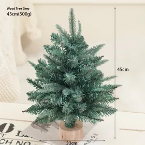 Albero di Natale Musicale da Tavolo, Mini Albero di Natale Artificiale con Scritta 'Buon Natale' in Glitter Oro Rosa - Product Image 6