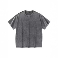 T-shirts graphiques imprimés numériquement sur mesure en gros, style vintage, en coton épais, coupe classique, col rond pour hommes