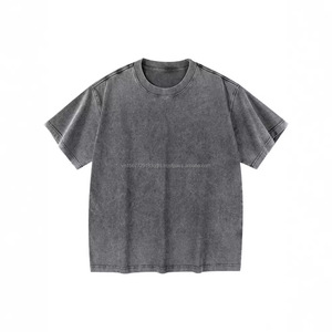 Wholesale Printing Blank Acid Wash Blank Graphic <b>T</b> <b>Shirts</b> Vintage Style <b>Heavyweight</b> Cotton Oversize <b>Men</b> Vintage <b>T</b> <b>Shirt</b> - Product Image 2
