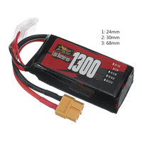 Batterie Lipo RC longue durée de vie, puissante, 3S 1300mAh 1500mAh 60C, batterie polymère au lithium pour drone RC, voiture de course FPV
