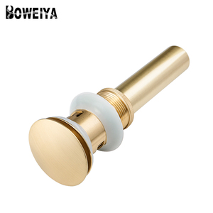 Golden Brass Cestello Dei Capelli Catcher Anti Clog Pop Up di Scarico Stopper Vanity Lavello del vaso Da Bagno Lavello di Scarico con Troppopieno - Product Image 2