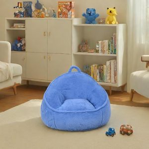 Giving Tree <b>Kids</b> Beanbag <b>Sofa</b> Chair Soft Plush Blue For Children 3 Years And Above - Product Image 4