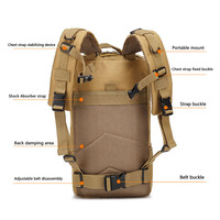 Sac à dos tactique de voyage personnalisé avec logo OEM, pour ordinateur portable, extérieur, unisexe, 25L, polyester, imperméable, tendance