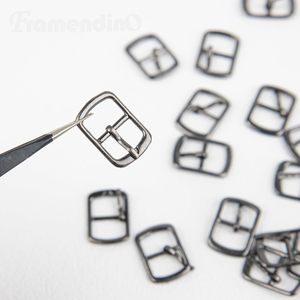 Lot de boucles à ardillon métalliques à pointe unique pour chaussures, sacs et ceintures en cuir - Product Image 5