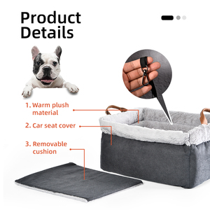 Tốt Nhất Bán Ấm Sang Trọng Mềm Con Chó Ghế Thoải Mái Con Chó Xe Ghế Xách Tay Xe Du Lịch Tàu Sân Bay - Product Image 4