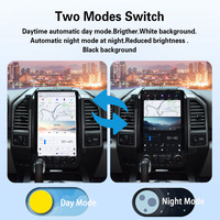 Qualcomm 128GB Android 13 GPS Navigasi Stereo Mobil Multimedia Pemutar Video Radio Mobil untuk Ford F150 2015-2021 Wireless Carplay