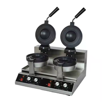 Machine à gaufres circulaires UFO professionnelle, machine à sandwichs commerciale, machine à pâtisserie en acier inoxydable, petite et efficace