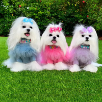 Vêtements de luxe en tricot pour bouledogues français, pull en fourrure de dinde pelucheux, vêtements d'hiver modernes pour petits et moyens chiens