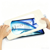 Film en verre transparent HD anti-traces de doigts, plateau d'installation sans poussière, protecteur d'écran en verre trempé pour Apple iPad