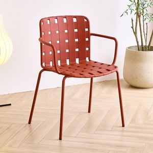 Silla de <span class=keywords><strong>Comedor</strong></span> Apilable de PP de Alta Calidad para Jardín y Exteriores, Elegante Silla de <span class=keywords><strong>Comedor</strong></span> de Plástico Apilable con Diseño Hueco Color <span class=keywords><strong>Mostaza</strong></span> - Product Image 5