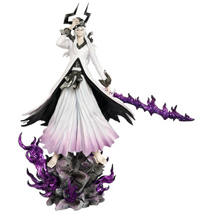 Figurine d'action de haute qualité 32 cm <span class=keywords><strong>Bleach</strong></span> Anime, Statue de poupée anime, Modèle de figurine <span class=keywords><strong>Ichigo</strong></span> <span class=keywords><strong>Masque</strong></span> Cornu Mugetsu, Jouet - Product Image 1