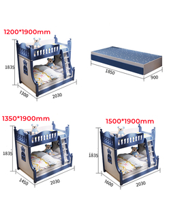 <span class=keywords><strong>Cama</strong></span> litera para niños, juego de muebles para dormitorio, <span class=keywords><strong>cama</strong></span> <span class=keywords><strong>doble</strong></span> de madera maciza <span class=keywords><strong>con</strong></span> tobogán - Product Image 6