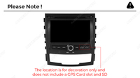 Lecteur multimédia MEKEDE 6+128G avec plusieurs systèmes d'interface utilisateur intégrés, autoradio Car-play, WiFi, BT pour Ssangyong Korando 7 pouces 2010-2013