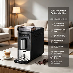 Macchina da Caffè Completamente Automatica Anbolife 15 Bar 1350W, Espresso da Chicco a Tazza, Controllo Touch, 2.0L, Silenziosa, OEM - Product Image 2