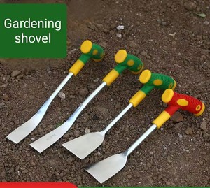 Outils de jardinage : pelle et râteau avec pelle en plastique et manche pour planter, creuser et ameublir la terre - Product Image 4