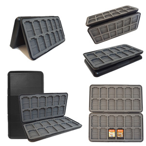 Étui de rangement pour cartes de jeu en plastique étanche 24 fentes pour contrôleur, boîte à cartes magiques, accessoires de jeu à coque dure - Product Image 1