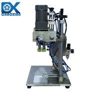 Máquina Selladora de Tapas de Rosca Eléctrica de Sobremesa para Botellas con Gotero Químico Neumático de 20-40 mm