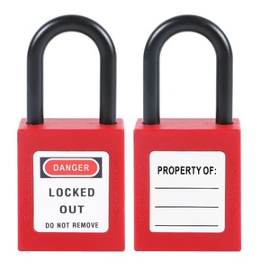 Équipement <span class=keywords><strong>de</strong></span> verrouillage <span class=keywords><strong>de</strong></span> sécurité LOTO 38 mm, <span class=keywords><strong>cadenas</strong></span> en nylon durable antivol avec système <span class=keywords><strong>de</strong></span> clé maîtresse - Product Image 5