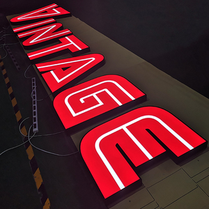<span class=keywords><strong>Panneau</strong></span> LED lumineux personnalisé étanche avec acier inoxydable, durée de vie de 50 000 heures, pour signalétique extérieure de restaurants et d'entreprises - Product Image 5