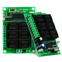 DC 12V 6 canaux 315 433MHz Module récepteur relais universel multifonctionnel RF commutateur de télécommande sans fil