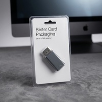 Boîte d'emballage blister personnalisée avec carte de support en PET transparente, boîte à clapet pour l'électronique grand public, montres intelligentes, câbles