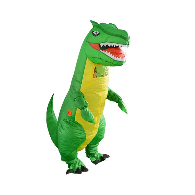 Disfraz de dinosaurio inflable para adulto, disfraz de dinosaurio que camina t-rex