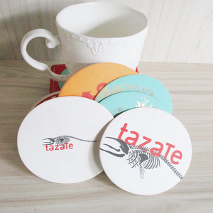 Restaurant Hotel Coffee Cup Paper coaster Disposable Beer Cup Paper Mat with Custom logo Printed