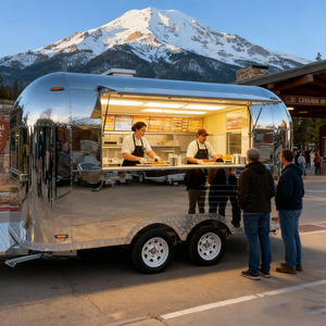 Gran oferta completamente cargada, <span class=keywords><strong>tren</strong></span>, camión de comida, Sudáfrica, café, té Boba, bebida fría suave, vino, jugo, remolque de comida con baño - Product Image 3