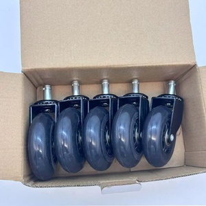 Bürostuhl-Wellenrad-Set mit 5 Rollen zum Schutz Aller Böden, Schwerlast-Möbelrollen, Transparente Rollen - Product Image 4