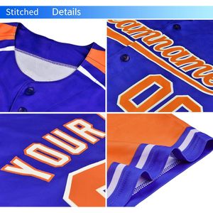 Camiseta de béisbol personalizada con botones, uniforme deportivo transpirable unisex para adultos, nombre del equipo 00 - Product Image 3