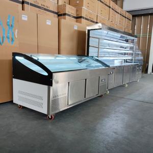 Barbecue Vitrine Réfrigérée Buffet Hot Pot Échelle En Acier Inoxydable Vaporisateur Glace Congélateur Commercial Personnalisé et Réfrigérateur - Product Image 3