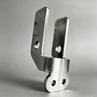 Support en U sur mesure en tôle, découpe laser, pliage, fabrication OEM, finition brossée, quincaillerie de montage en acier inoxydable