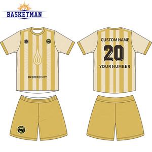 Desain Jersey Sepak Bola Bergaris Kustom Sublimasi Jersey Tim Sepak Bola Argentina Jersey Sepak Bola Cepat Kering 2025-2026 - Product Image 3