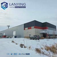 Nave Industrial y Almacén de Acero con Estructura Ligera de Acero Soldado en China, con Dimensiones Personalizadas y Servicios de Soldadura