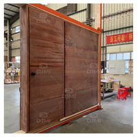 Porte en bois massif invisible multifonctionnelle à montage encastré DJMI, bibliothèque, porte cachée