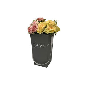 Квадратная прямоугольная Подарочная коробка для розы на заказ, сухая Цветочная композиция, букеты, открытая упаковка, доставка цветов, коробки с ручкой - Product Image 4