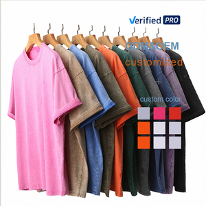 T-shirt vintage rétro pour homme en jersey 100 % coton, écologique, délavé à l'acide, motif lettres, coupe classique, anti-boulochage, séchage rapide - Product Image 1