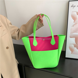 <span class=keywords><strong>Sac</strong></span> cousu <span class=keywords><strong>vert</strong></span> rose haut de gamme grande capacité <span class=keywords><strong>sac</strong></span> à bandoulière pour femmes nouveau Style à la mode Niche fourre-tout <span class=keywords><strong>sac</strong></span> réutilisable pour voyage plage - Product Image 2