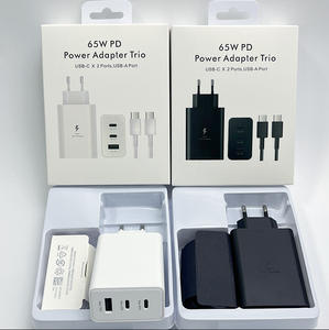 Cargador 65W PD USB C de Carga Rápida con Triple Puerto, Set 2 en 1 con Cable, Enchufe US EU UK para Samsung S25 S24 S23 S22 S21, Venta al Por Mayor - Product Image 6