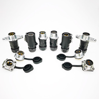 Connecteur de Port de chargeur IP68 M20 LP20 3Pin LP-20 3P 3 Core montage sur panneau mâle prise de courant d'aviation pour éclairage LED industriel