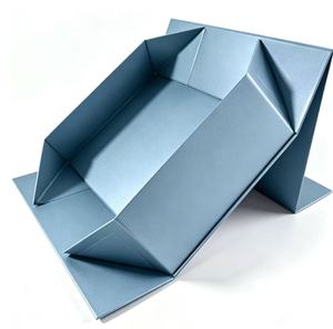 Boîte cadeau rigide avec logo personnalisé, carton gris, fermeture magnétique, emballage de luxe pour vêtements et chaussures - Product Image 3
