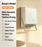 Chauffage mural portable 2700W avec indice d'étanchéité IPX4, thermostat intelligent et chauffage rapide pour salle de bain et usage domestique