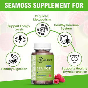 Gomitas de Musgo Irlandés en Oferta de Fábrica, con Alga Marina, Ashwagandha y Raíz de Bardana para el Apoyo de la Salud Intestinal, de la Piel y del Cabello, para Adultos y Mujeres Embarazadas - Product Image 5