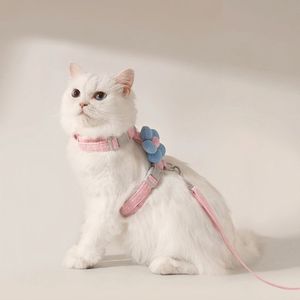 Effective Secure Cat Harness Leash Set Wide Adjustable H Shape <b>Padded</b> Vest For Kitten Puppy Outdoor <b>Walking</b> Firm - Product Image 2