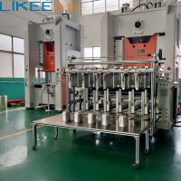 Machine de fabrication de barquettes en aluminium LK-T130 35-70SPM avec alimentation servo et changement rapide de moule