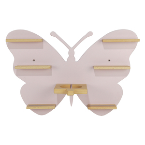 Personalizado montado en la pared lindo Rosa magnético mariposa de madera Tonie figuras Tonie caja estante de pared - Product Image 1