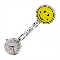 Montre médicale unisexe à quartz avec boîtier en alliage, motif chat KT souriant, panda, souris, infirmière, poche, hôpital, vente en gros