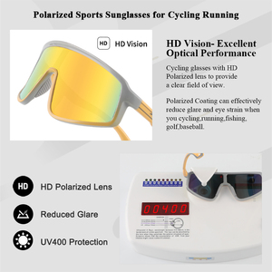 Nouvelles lunettes de soleil pour enfants, polarisées, protection UV400, verres TAC, monture intégrale PC/TR90, style sport de plein air, cyclisme, <span class=keywords><strong>skateboard</strong></span> - Product Image 4